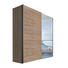 SCHWEBETÜRENSCHRANK 2-türig Sonoma Eiche - Alufarben/Sonoma Eiche, KONVENTIONELL, Glas/Holzwerkstoff (200/216/68cm) - Hom`in