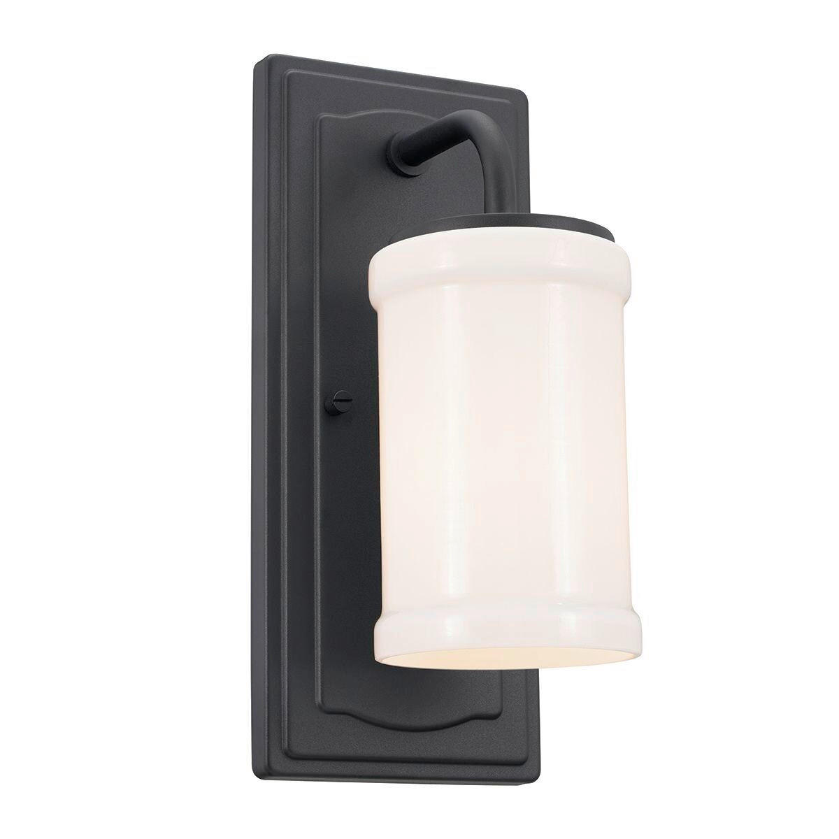 WANDLEUCHTE Kichler 30,5/12,7/15,9 cm  - Schwarz, KONVENTIONELL, Glas/Metall (30,5/12,7/15,9cm) - Elstead Lighting