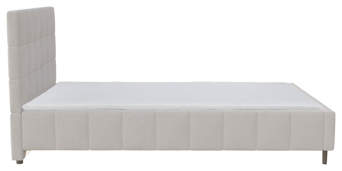 ČALÚNENÁ POSTEĽ, 140/200 cm, prírodná farba - čierna/prírodná farba, Modern, drevo/textil (140/200cm) - MID.YOU
