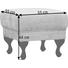 HOCKER Flachgewebe Hellgrau - Hellgrau/Schwarz, Design, Holz/Textil (55/46/55cm) HOCKER Flachgewebe Hellgrau - Hellgrau/Schwarz, Design, Holz/Textil (55/46/55cm)