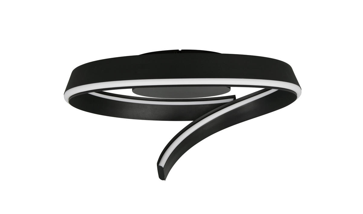 LED-DECKENLEUCHTE CIRONDA  - Schwarz, Design, Metall (59,5/26,5/58,7cm) - Cinque