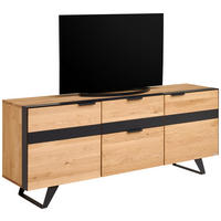 LOWBOARD  181/62/42 cm 2 Schublade(n)  - Schwarz, KONVENTIONELL, Holz/Holzwerkstoff (181/62/42cm) - Landscape