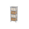 KOMMODE  in  - Creme/Hellgrau, Design, Holz/Textil (25/30/74cm) - MID.YOU