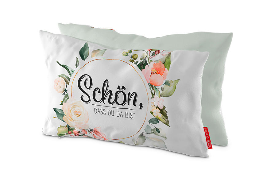 ZIERKISSEN Lovely Greetings  - Multicolor, Basics, Textil (25/13/40cm)