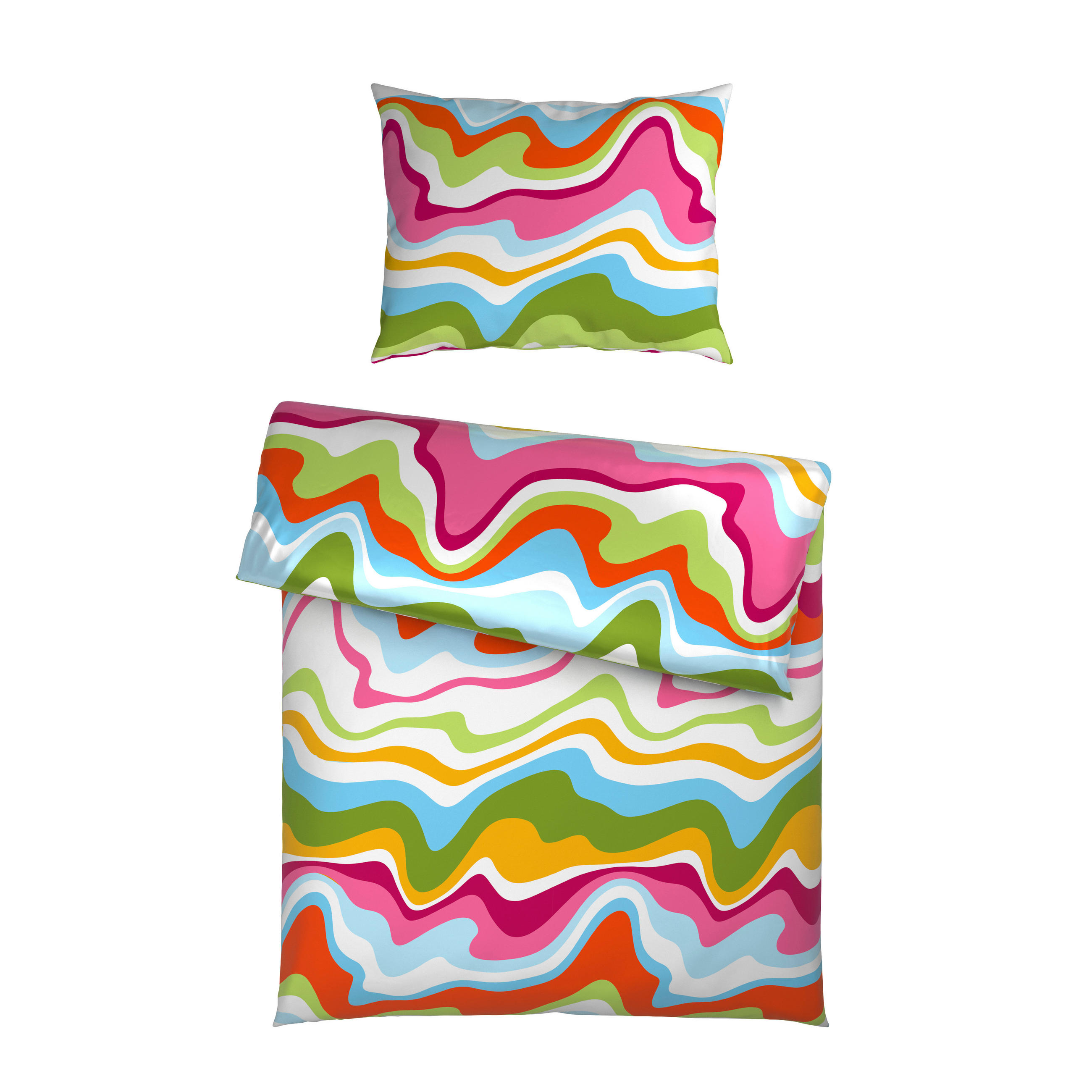 POSTEĽNÁ BIELIZEŇ, satén, viacfarebná, 140/200 cm - viacfarebná, Trend, textil (140/200cm) - Esposa