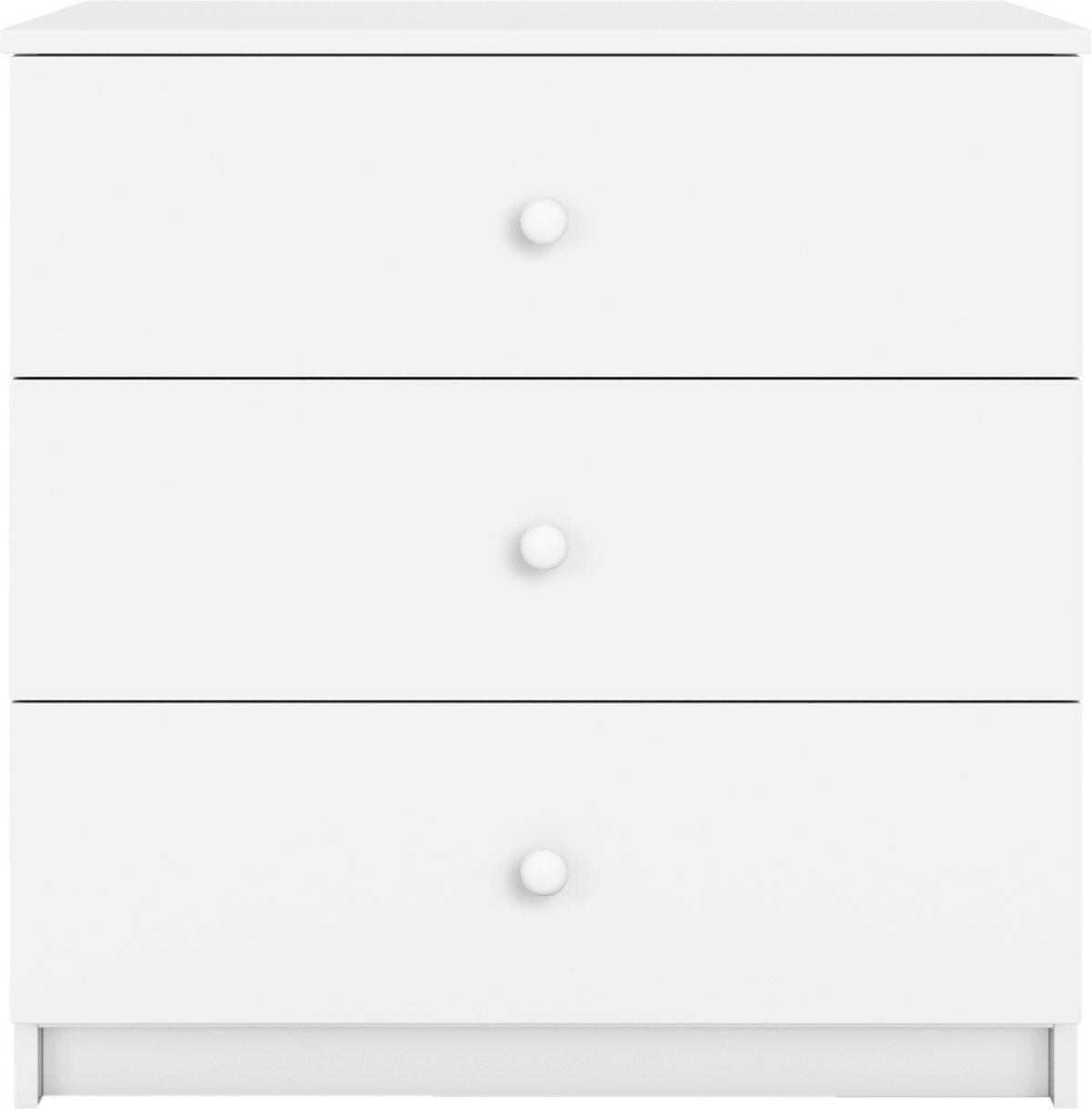 DETSKÁ KOMODA  - biela, Modern, kompozitné drevo/plast (80/80/41cm) - MID.YOU