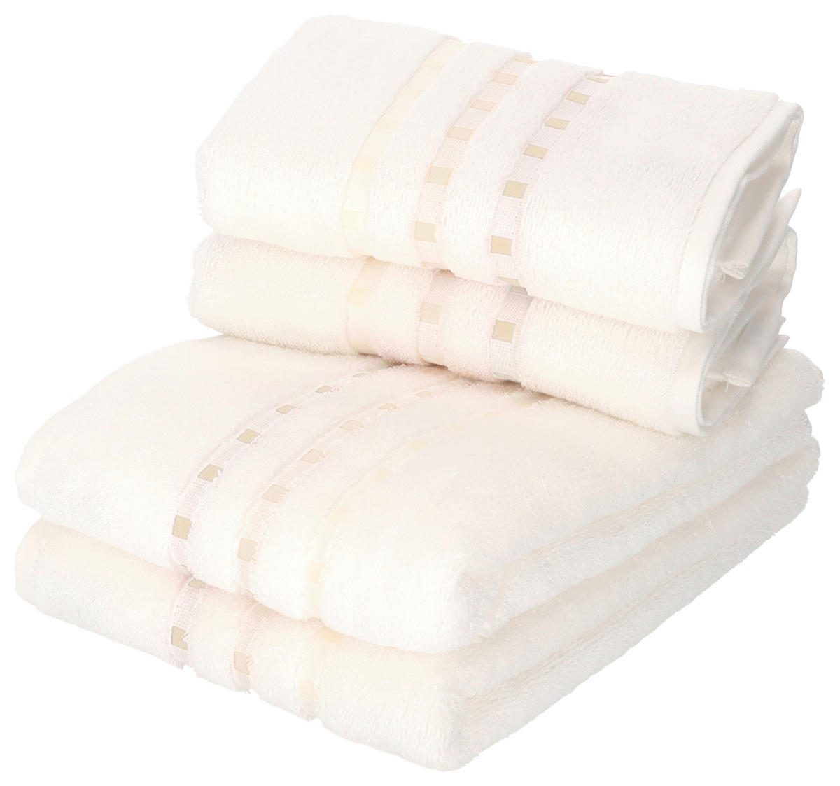 PEŠKIR ZA GOSTE  bela 50/30 cm  - bela, Osnovno, tekstil (50/30cm) - Esposa