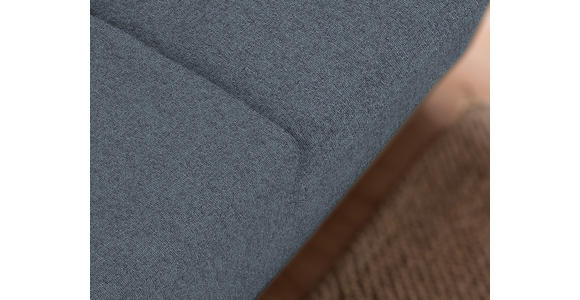 3-SITZER-SOFA in Flachgewebe Blau  - Chromfarben/Blau, Design, Textil/Metall (195/83/85cm) - Xora