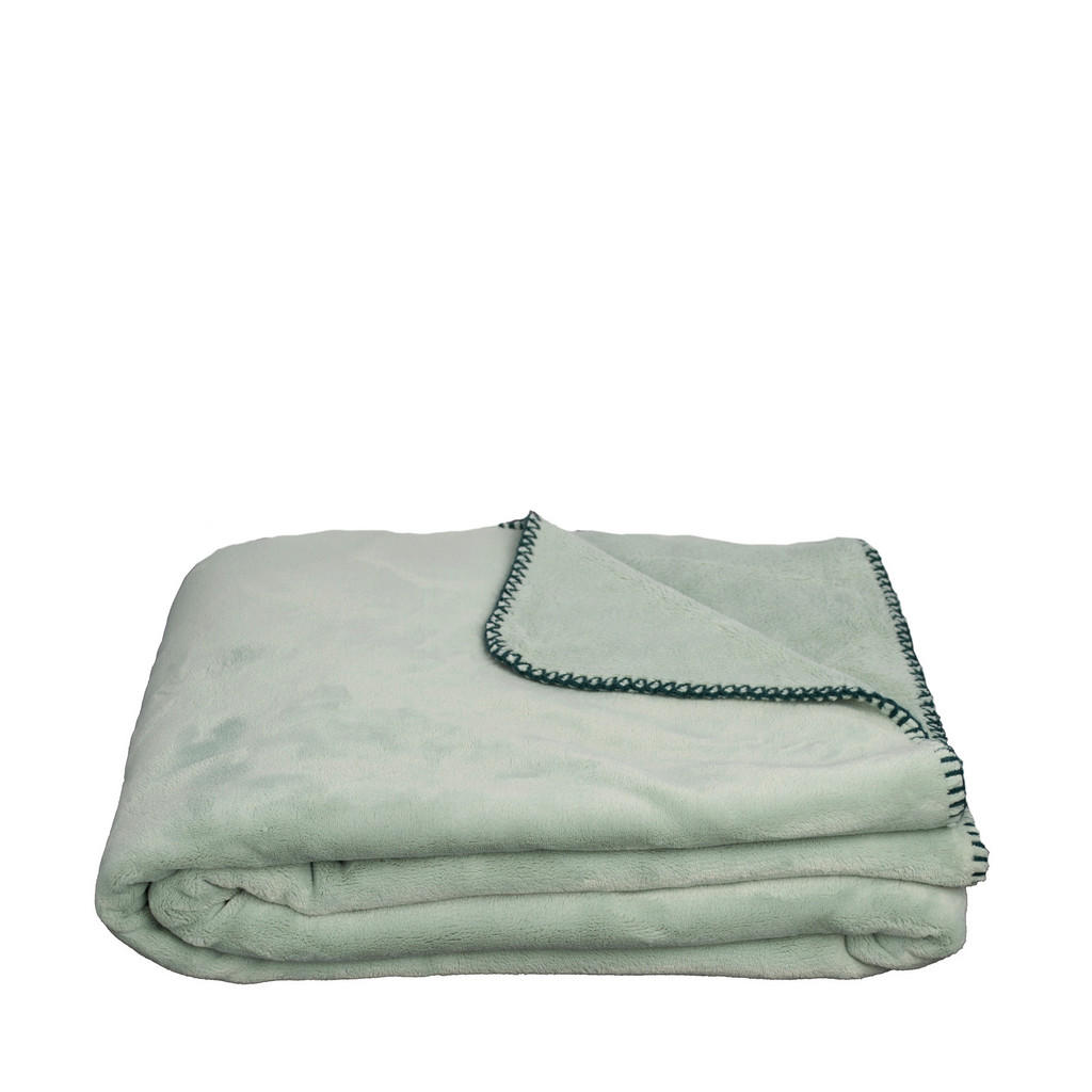 Thumbnail - Zoeppritz Decke, Mintgrün, Textil, 140x190 cm, Kettelrand, pflegeleicht, Wohntextilien, Decken, Kuscheldecken