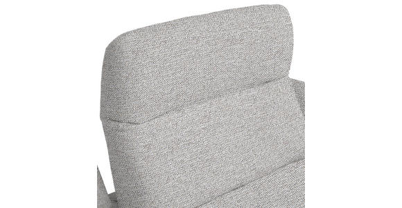 ECKSOFA in Chenille, Flachgewebe Ecru 165/318 cm - Ecru/Schwarz, Design, Textil/Metall (165/318cm) - Xora