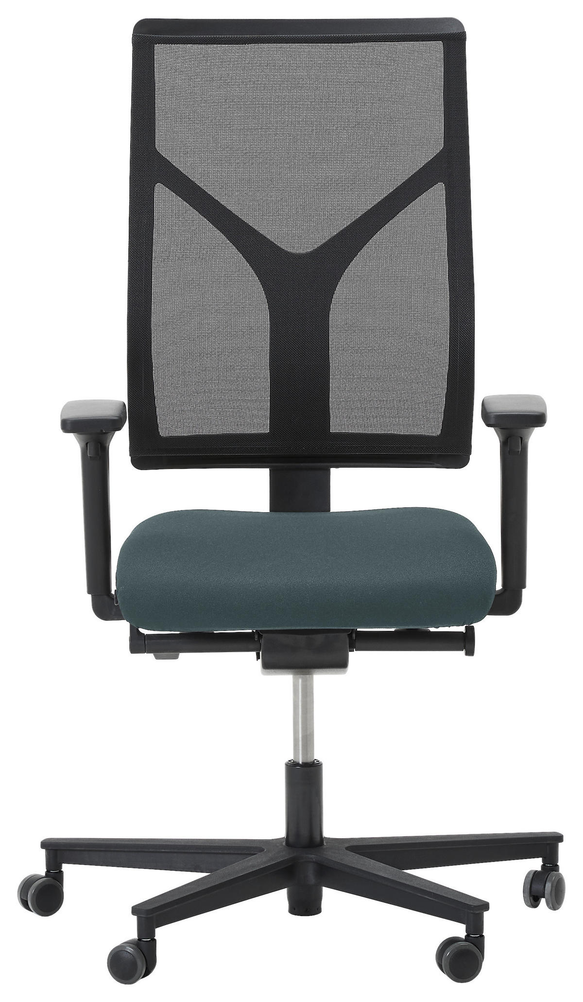 DREHSTUHL Grau  - Schwarz/Grau, KONVENTIONELL, Kunststoff/Textil (63/105/46cm) - Dieter Knoll