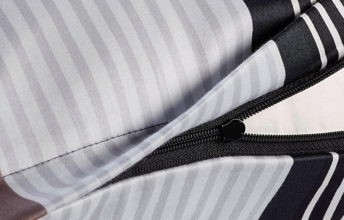 BETTWÄSCHE 3-teilig JOOP! CORNFLOWER STRIPES Jersey 200/200 cm  - Grau, Basics, Textil (200/200cm) - Joop!