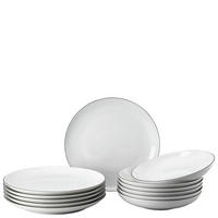 TAFELSERVICE Schwarz Cucina-Basic - Colori Black 12-teilig 6 Personen  - Schwarz, Basics, Keramik (29,3/20,4/32,7cm) - Rosenthal