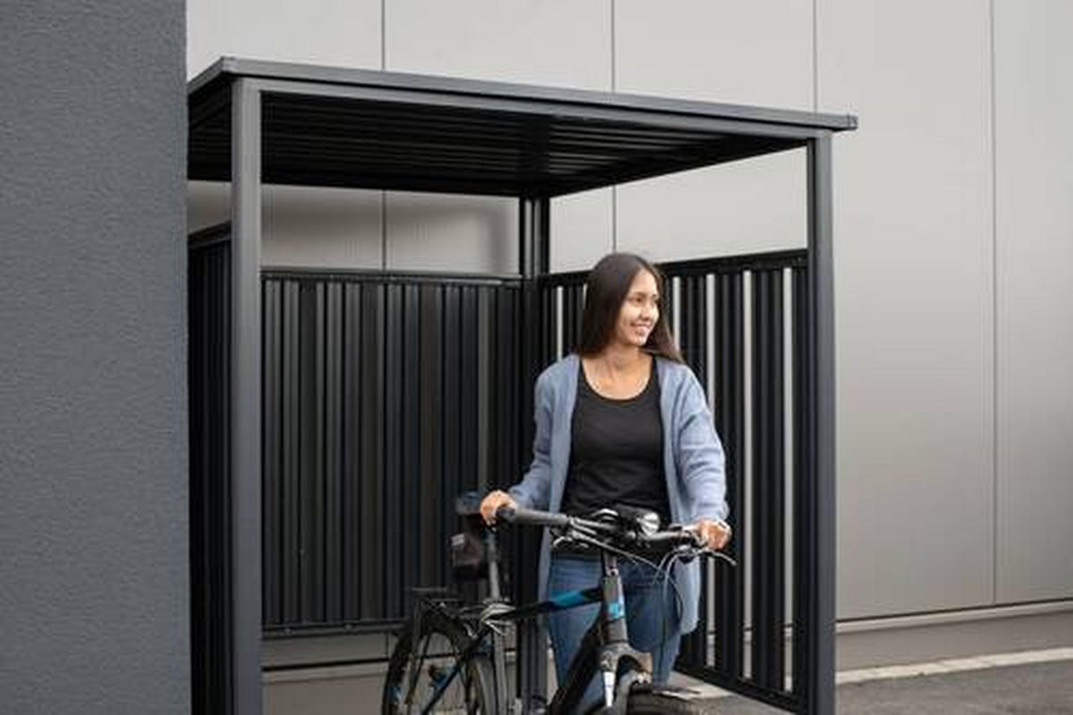 FAHRRADGARAGE - Anthrazit, Basics, Metall (180/210/200cm)