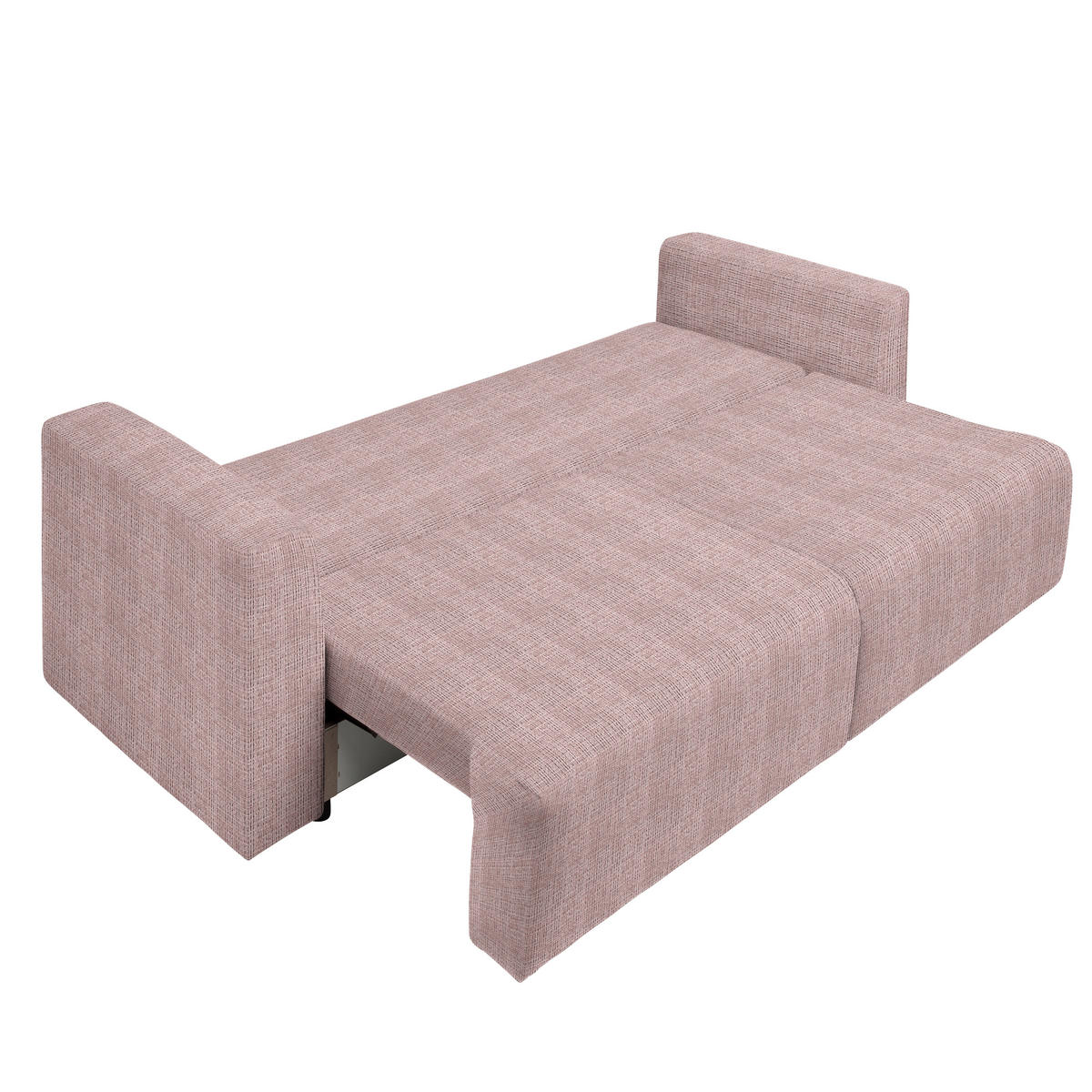 SCHLAFSOFA  mit Stoffauswahl, Schlafen auf Sitzhöhe, Rücken echt Cord Rosa  - Schwarz/Rosa, Design, Kunststoff/Textil (250/92/105cm) - Carryhome