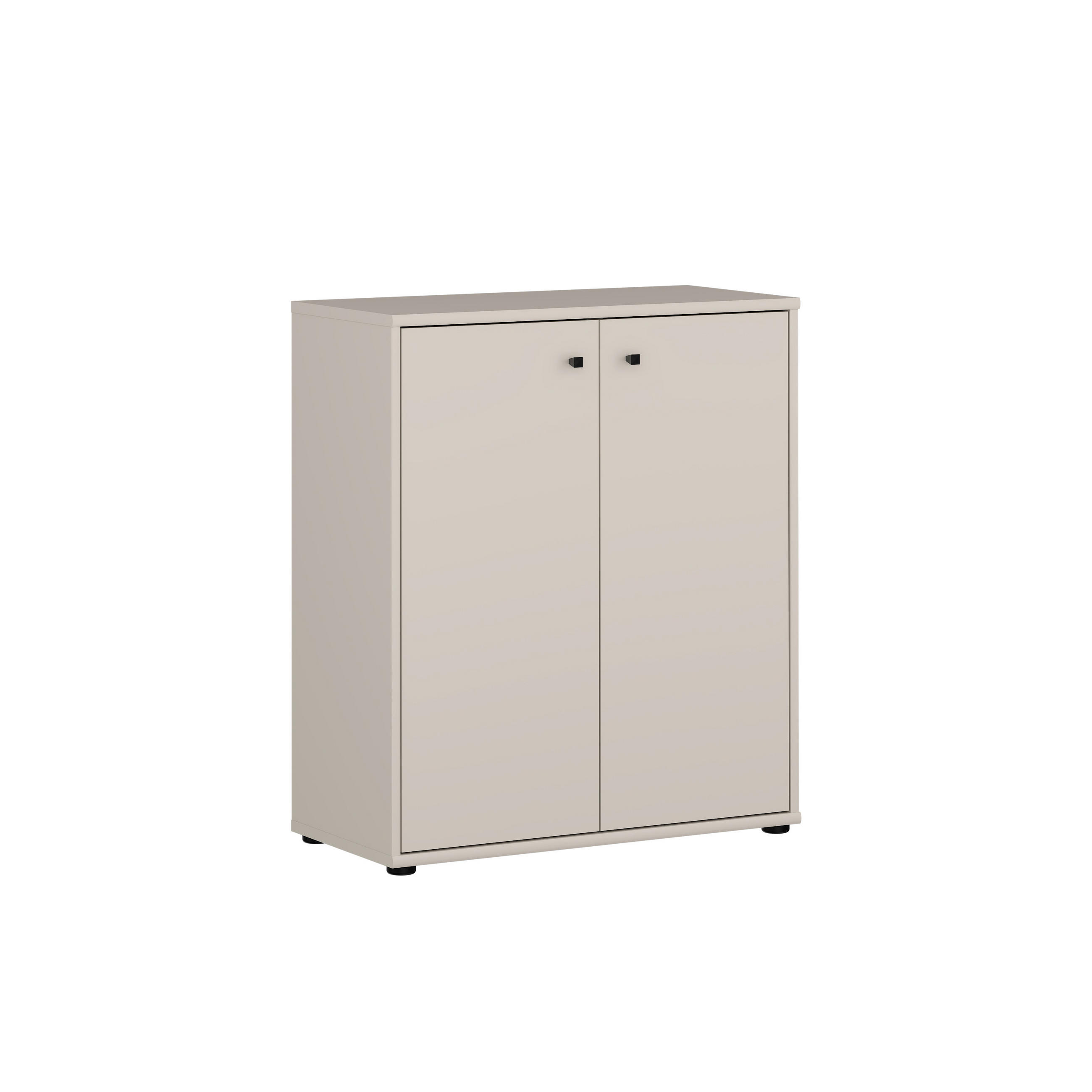 KOMMODE , 73,7/85,5/34,8 cm,  - Sandfarben/Schwarz, Design, Holzwerkstoff/Kunststoff (73,7/85,5/34,8cm)