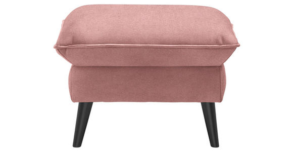 HOCKER in Textil Rosa - Schwarz/Rosa, Design, Holz/Textil (63/44/63cm) - Carryhome