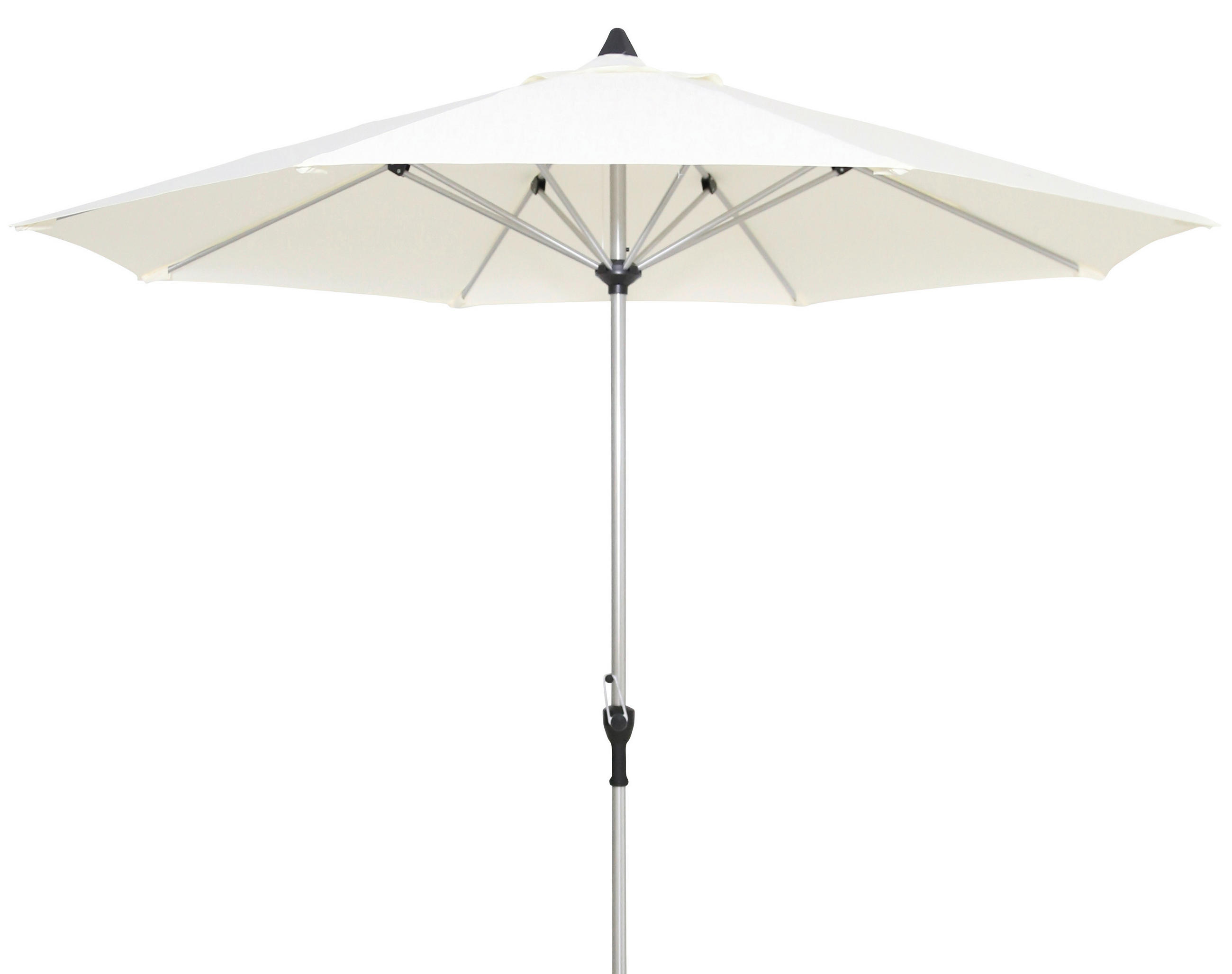 SLNEČNÍK 300 cm - prírodná farba/platinová, Basics, kov/textil (300cm) - Gardenson