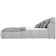 POLSTERBETT 180/200 cm  in Hellgrau  - Hellgrau/Schwarz, Design, Kunststoff/Textil (180/200cm) - Esposa