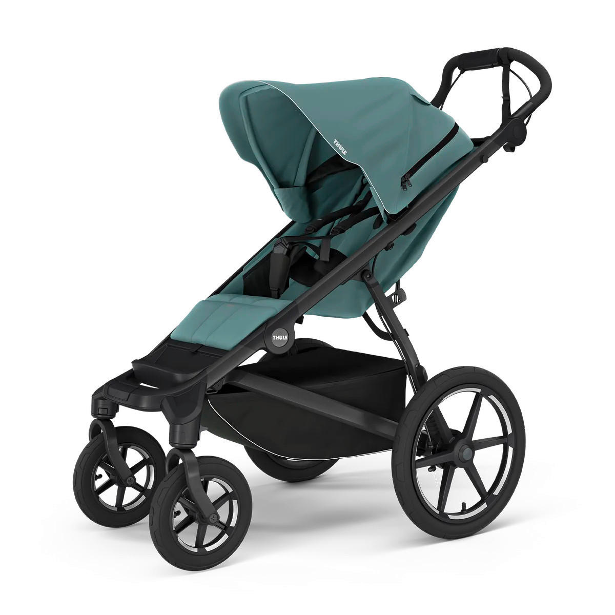 JOGGER Urban Glide 4-Wheel  - Schwarz/Hellblau, Basics, Textil/Metall (91/35/62cm) - Thule
