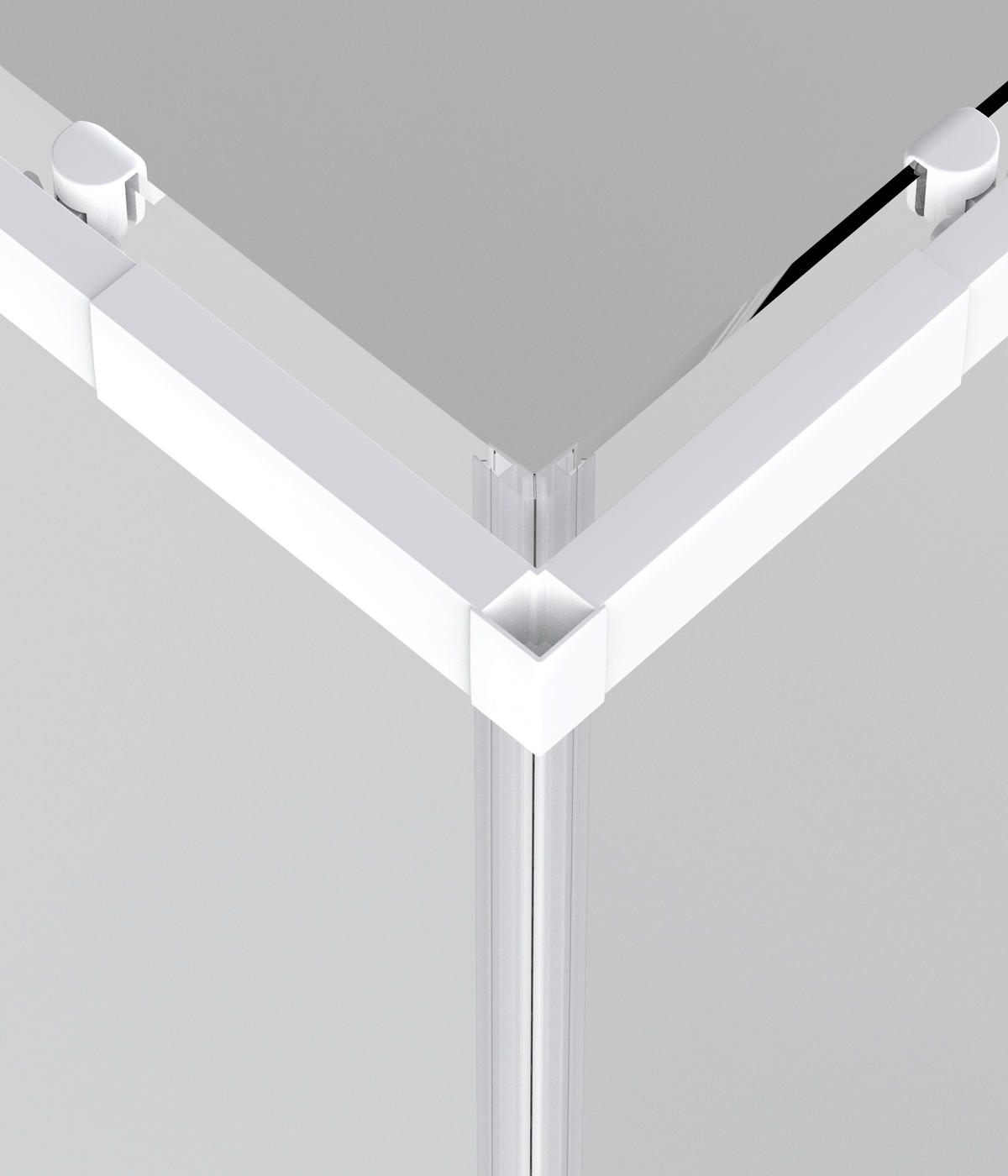 DUSCHKABINE 90/190/78,5 cm  in Weiß  - Weiß, KONVENTIONELL, Glas/Metall (90/190/78,5cm) - Sanotechnik