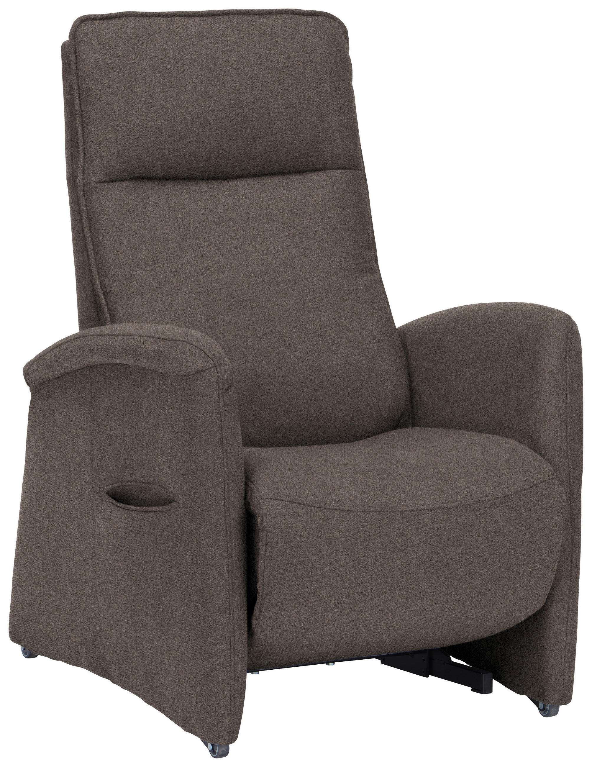 FERNSEHSESSEL in Chenille Graubraun  - Graubraun, KONVENTIONELL, Kunststoff/Textil (79-83/108/87cm) - Valdera