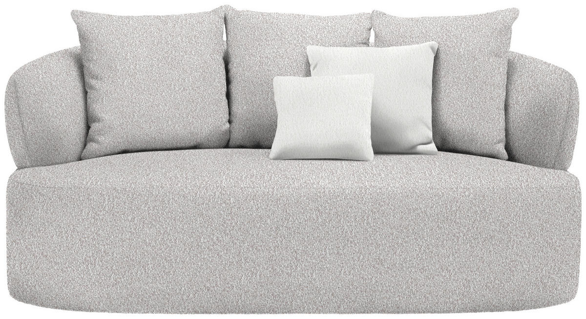 2-SITZER-SOFA in Bouclé Beige  - Beige/Creme, MODERN, Kunststoff/Textil (177/86/105cm) - Hom`in