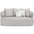 2-SITZER-SOFA in Bouclé Beige  - Beige/Creme, MODERN, Kunststoff/Textil (177/86/105cm) - Hom`in