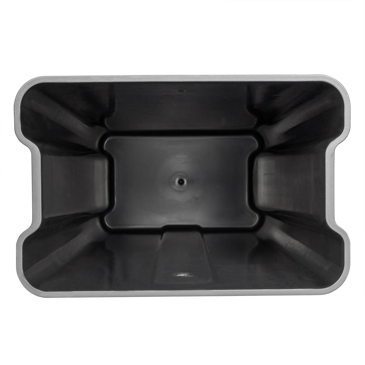 ABFALLEIMER 30 L  - Walnussfarben/Schwarz, MODERN, Kunststoff/Metall (31/62/36cm) - MID.YOU