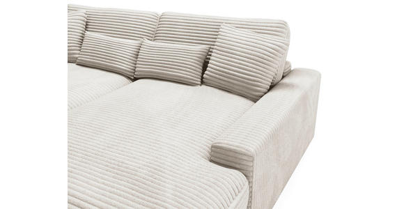 BIGSOFA Cord Naturfarben  - Schwarz/Naturfarben, MODERN, Kunststoff/Textil (230/85/190cm) - Carryhome