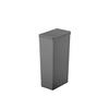 ABFALLEIMER Oslo 40 L  - Dunkelgrau/Anthrazit, Basics, Kunststoff (23/35,5/61cm) - Fackelmann