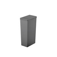 ABFALLEIMER Oslo 40 L  - Dunkelgrau/Anthrazit, Basics, Kunststoff (23/35,5/61cm) - Fackelmann