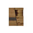 HIGHBOARD Wildeiche furniert geölt Eichefarben, Grau - Eichefarben/Grau, Natur, Glas/Holz (112/138/42cm) - Voglauer