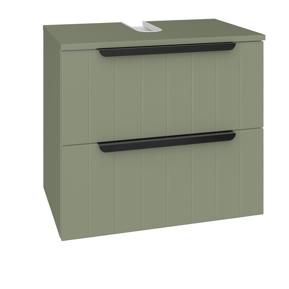 OMARICA ZA POD UMIVALNIK 60/53/38,5 cm  - črna/zelena, Romantika, kovina/leseni material (60/53/38,5cm) - Xora