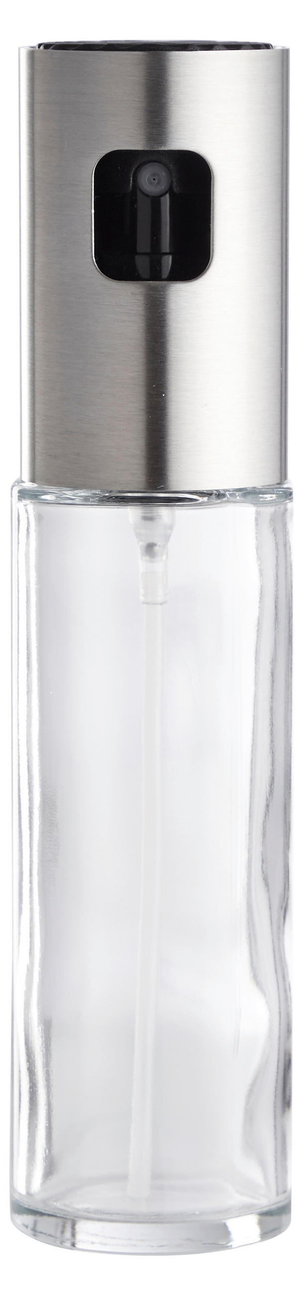 OLJA-/VINÄGERFLASKA - stålfärgad/transparent, Basics, metall/glas (17,5/4/4cm)