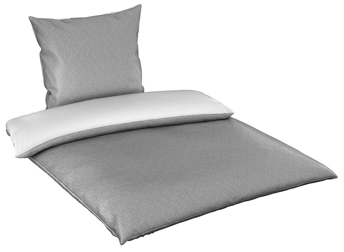 WENDEBETTWÄSCHE Satin 200/200 cm  - Silberfarben, Basics, Textil (200/200cm) - Bio:Vio