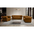 CHESTERFIELD-SESSEL - Wengefarben/Currygelb, LIFESTYLE, Holz/Textil (115/76,5/96cm) - Landscape