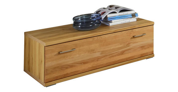 LOWBOARD 90/37,7/55,5 cm - Silberfarben/Buchefarben, KONVENTIONELL, Holz/Holzwerkstoff (90/37,7/55,5cm) - Cantus