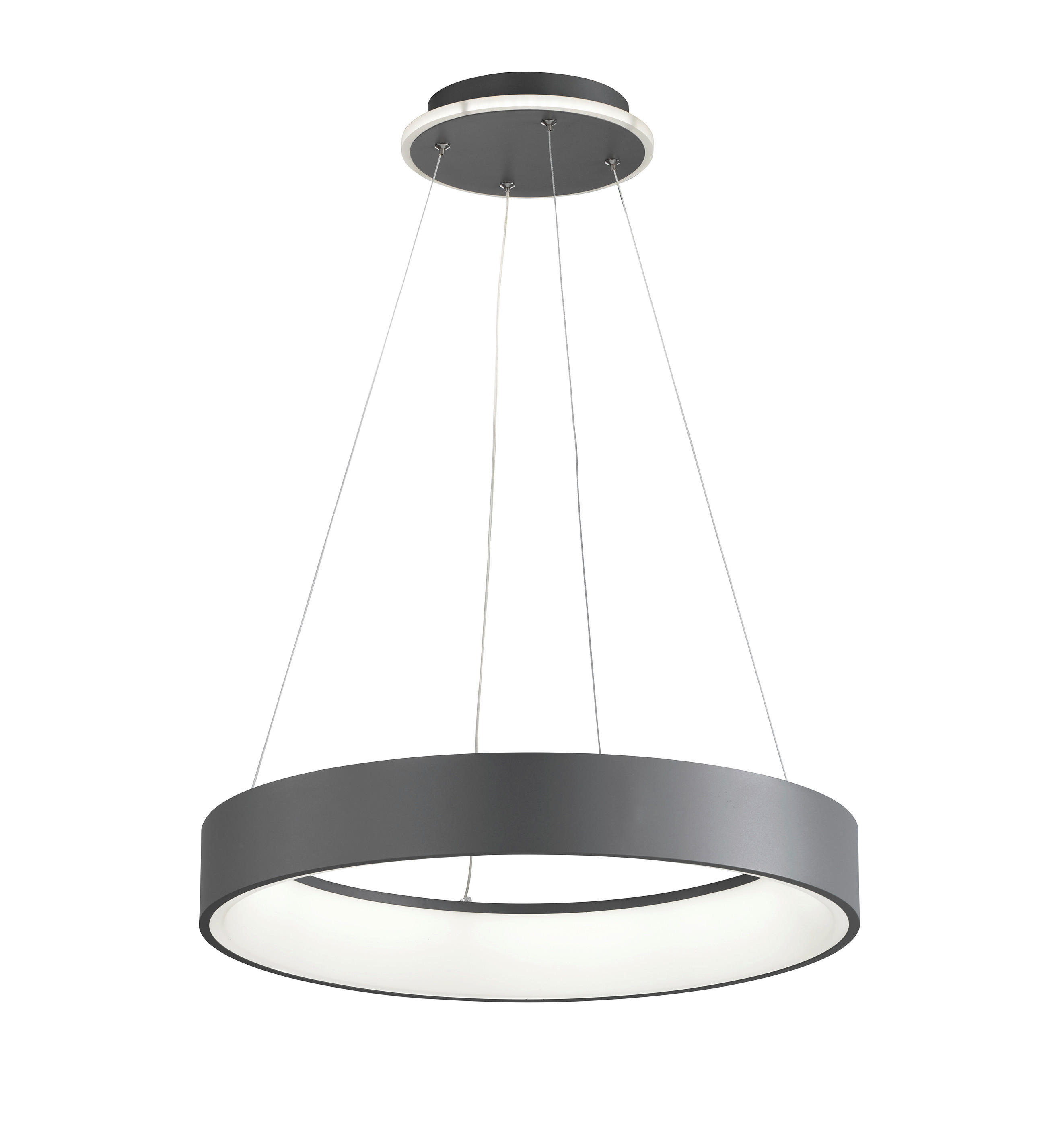 LED-HÄNGELEUCHTE  - Dunkelgrau, Design, Kunststoff/Metall (60/150cm) - Wofi