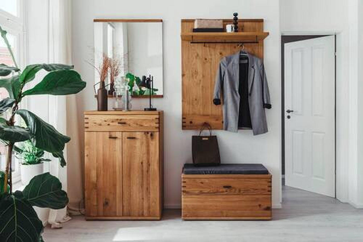 GARDEROBE  in 175/208/37 cm  - Wildeiche, Natur, Holz/Holzwerkstoff (175/208/37cm) - Waldwelt
