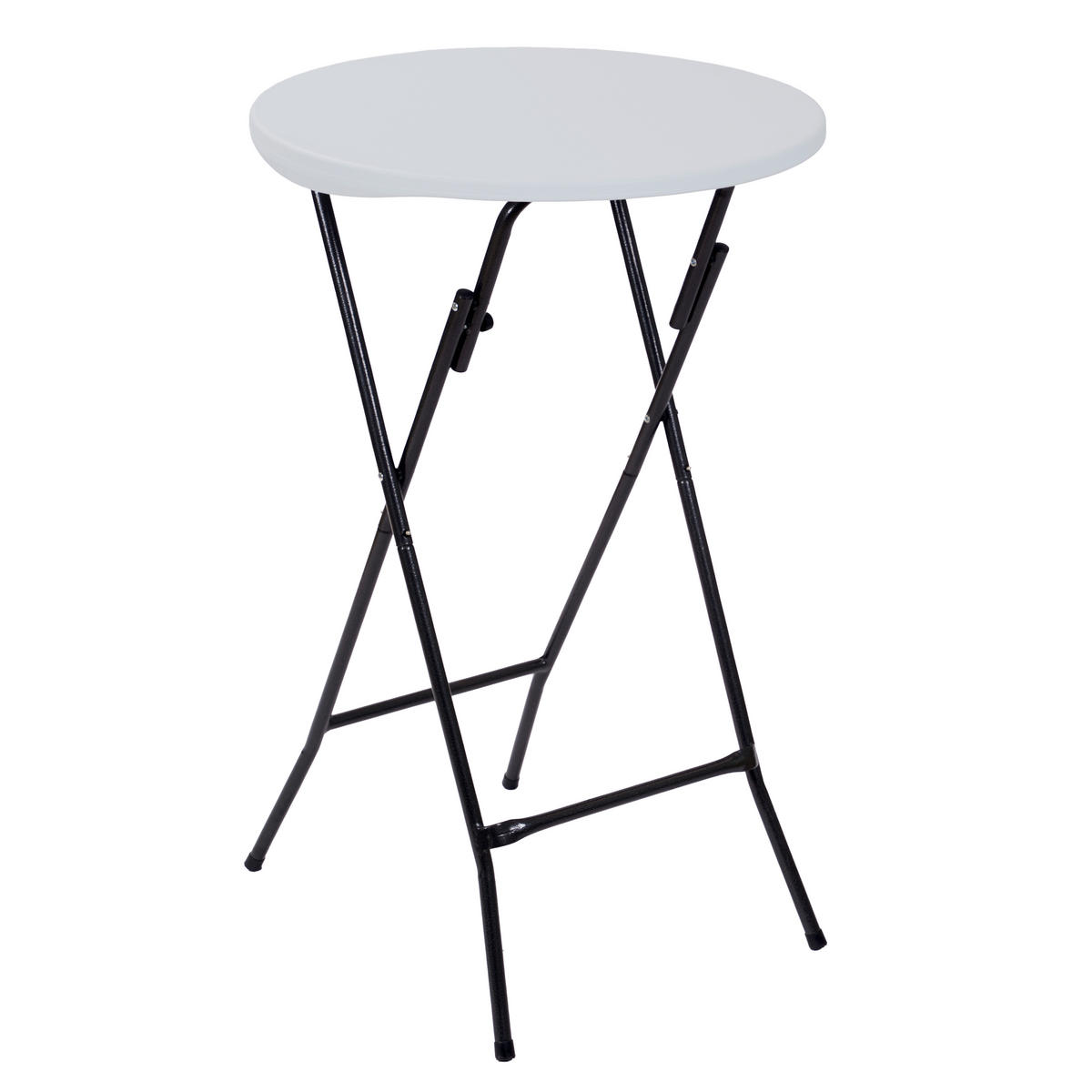 STEHTISCH Schwarz, Weiß  - Schwarz/Weiß, Basics, Kunststoff/Metall (60/60/107cm) - Gardenson
