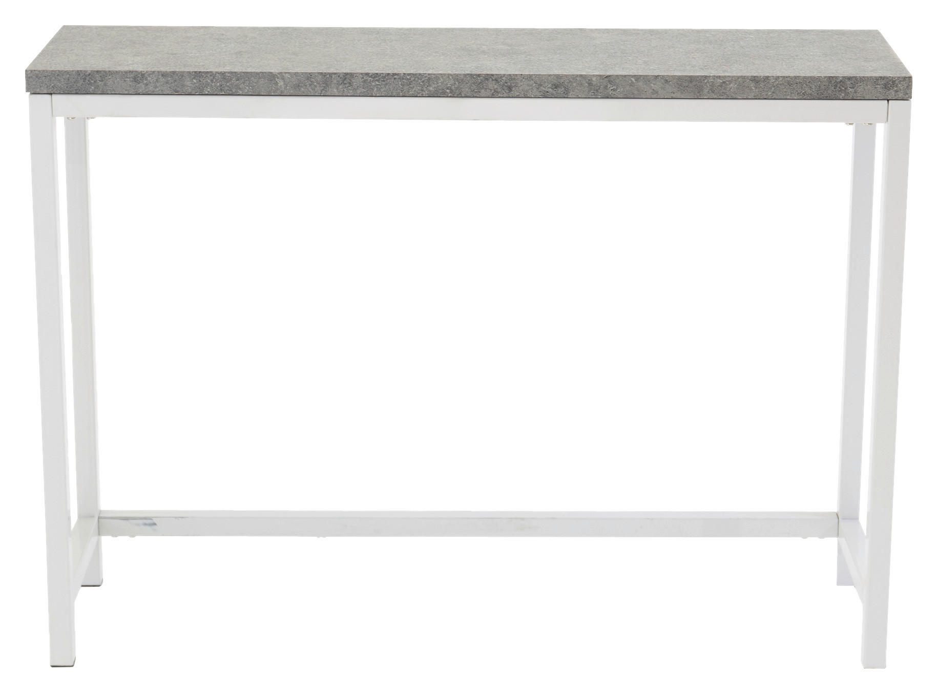 Livetastic Beistelltisch Weiß, Hellgrau 30x80x110 cm