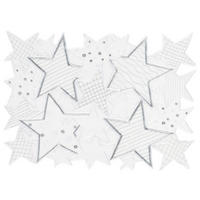 TISCHSET Star Textil Webstoff Weiß 40/53 cm  - Weiß, KONVENTIONELL, Textil (40/53cm) - X-Mas