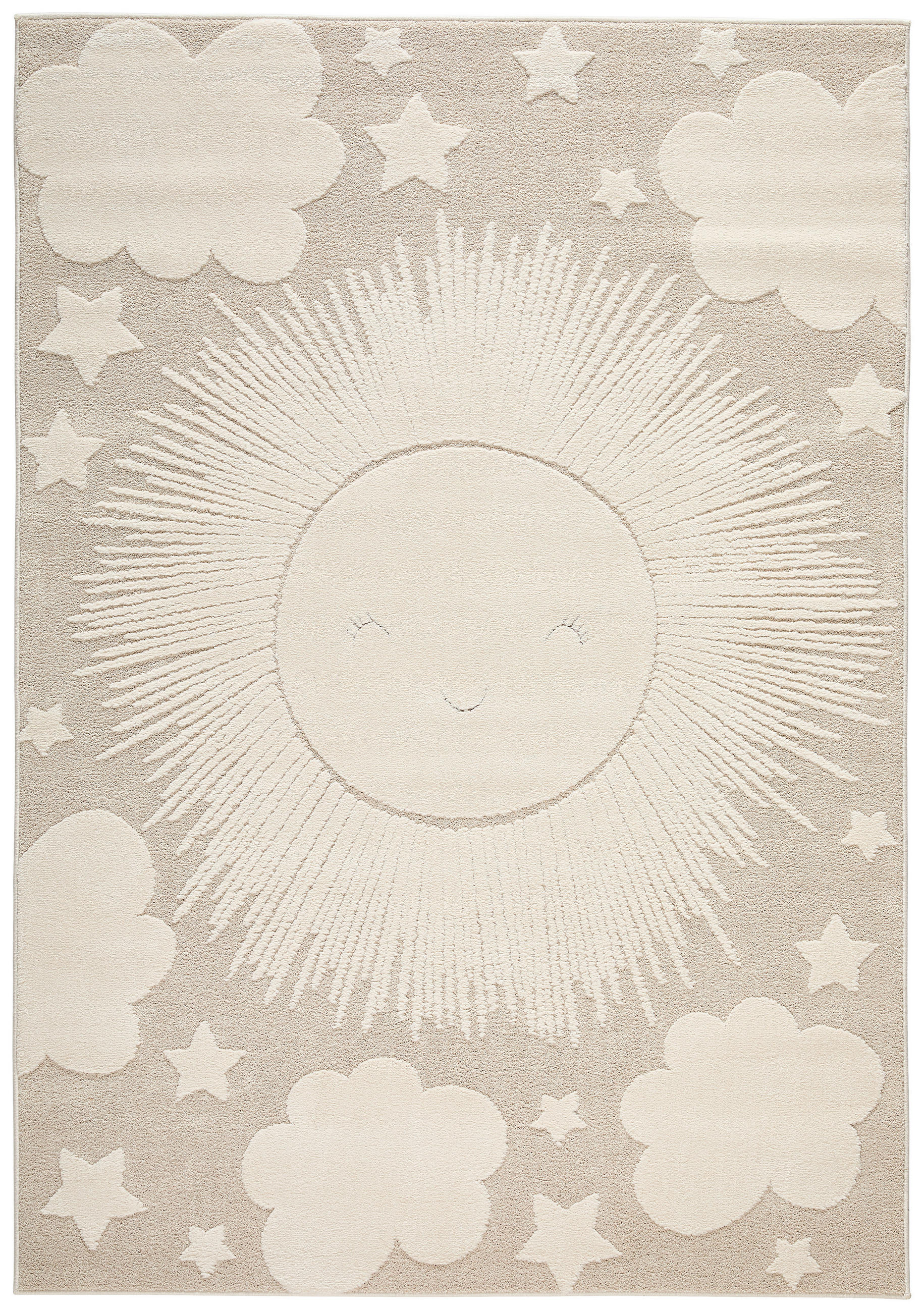 KINDERTEPPICH 80/150 cm  - Beige, Trend, Textil (80/150cm) - Ben'n'jen