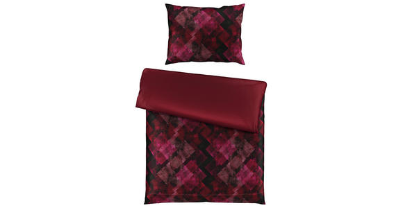 WENDEBETTWÄSCHE Satin 140/220 cm - Lila, KONVENTIONELL, Textil (140/220cm) - Novel