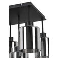 DECKENLEUCHTE Elia 36/36/40 cm  - Schwarz, Design, Glas/Metall (36/36/40cm) - Novel