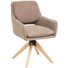 ARMLEHNSTUHL in Holz, Metall, Textil Braun  - Braun/Naturfarben, KONVENTIONELL, Holz/Textil (59/89/65cm) - Livetastic