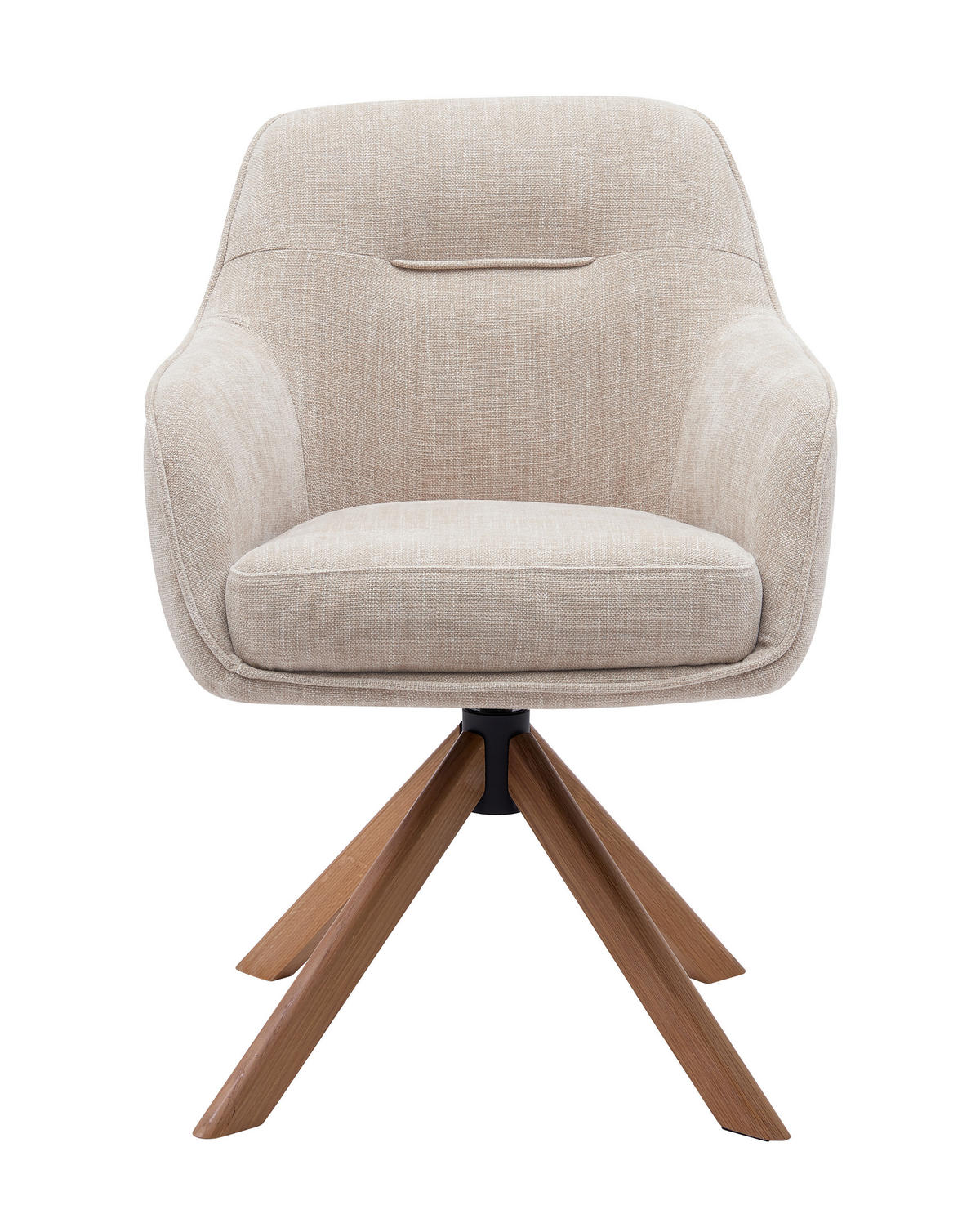 ARMLEHNSTUHL-SET 2 Stück  in Chenille  - Beige/Creme, MODERN, Holz/Textil (59/87/65cm) - Livetastic