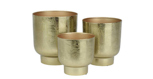 PFLANZTOPF 17/18 cm  - Goldfarben, Trend, Metall (17/18cm) - Ambia Home