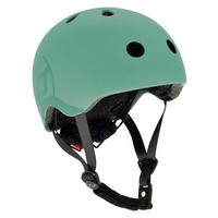 KINDERHELM Safety Helmet  - Dunkelgrün, Trend, Kunststoff/Textil (S-Mnull) - Scoot and Ride